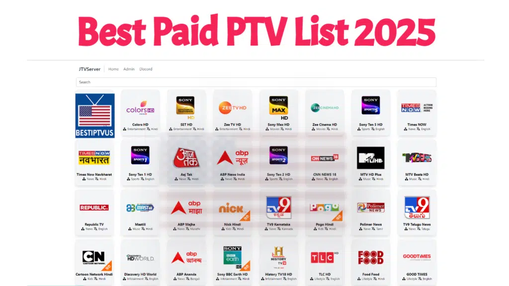 Best Paid iPTV List 2025