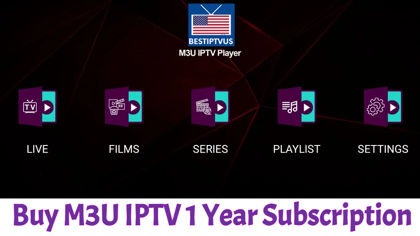 M3U IPTV 1 Year Subscription